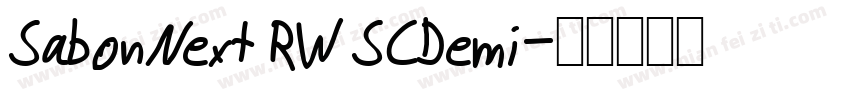 SabonNext RW SCDemi字体转换